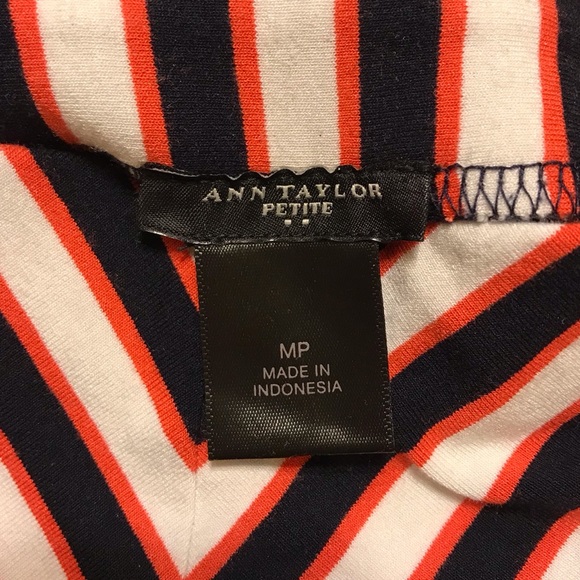 Ann Taylor chevron a-line skirt - Picture 2 of 3